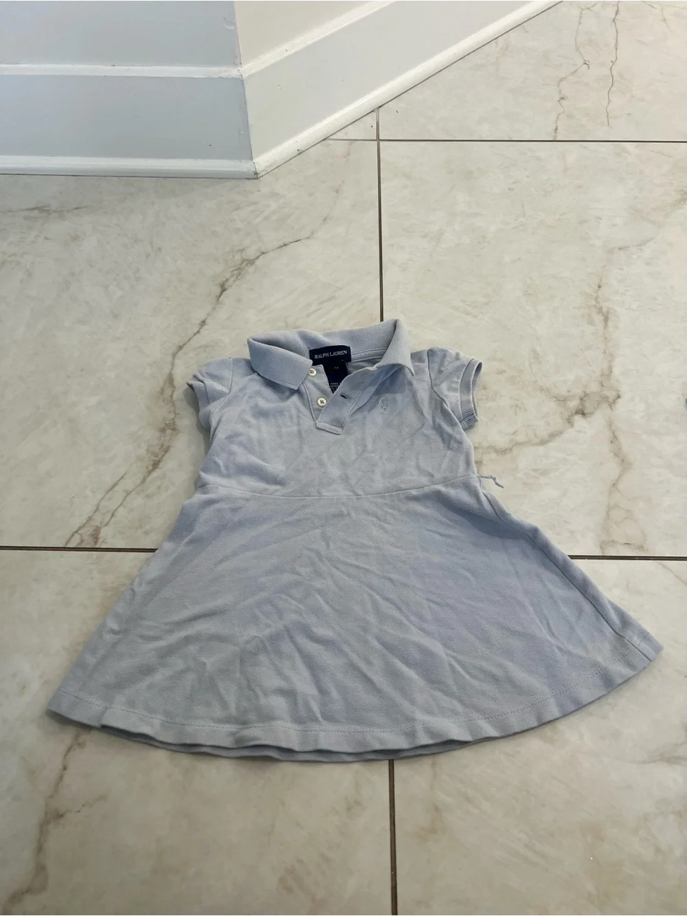 Ralph Lauren Light Blue Polo Dress Size 18 Months